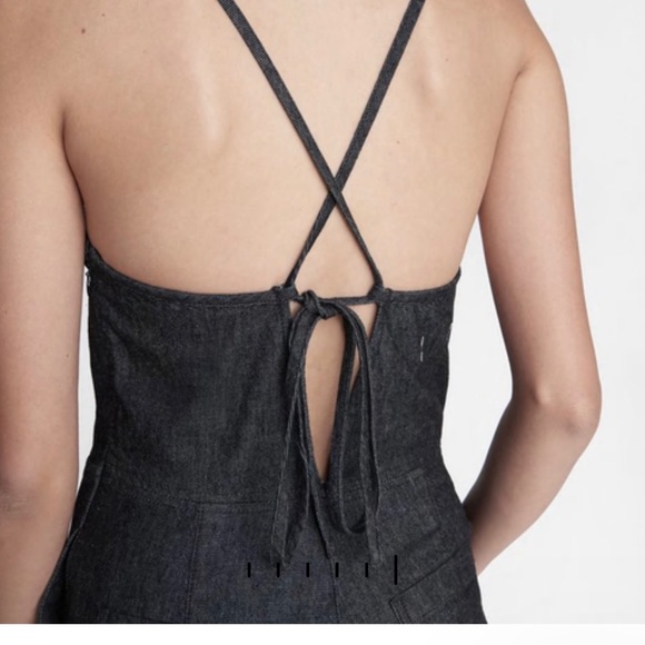 Rag and Bone Denim Tie Jumpsuit- Size Large - Picture 4 of 9